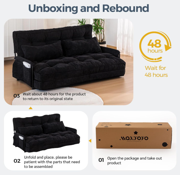 Comfy Small Loveseat – Linen-Like Fabric 2-Seater Sofa for Small Spaces